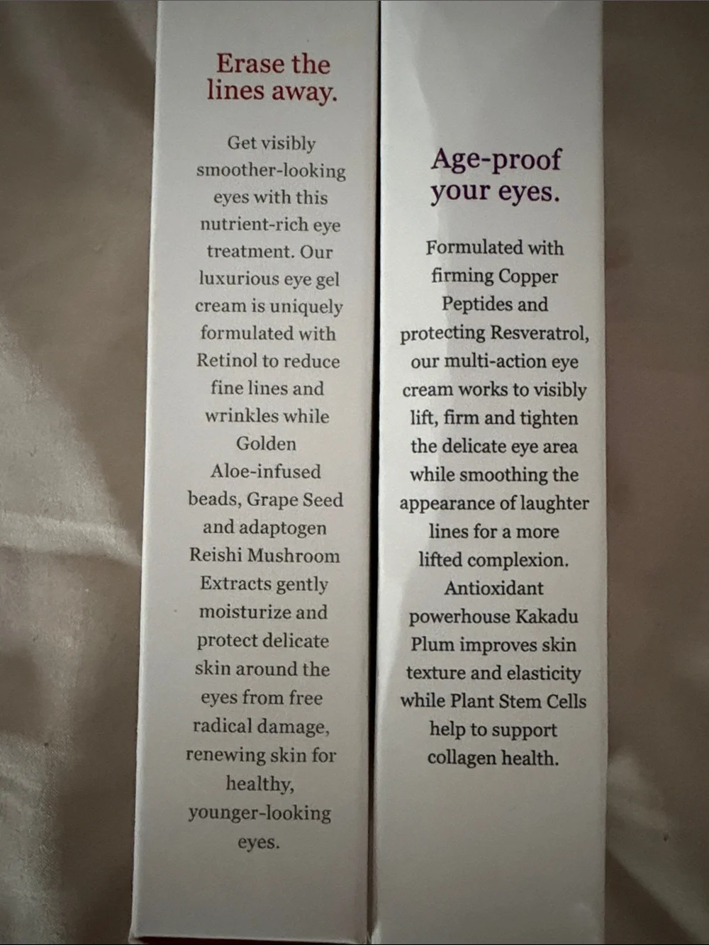 New Derma Set of 2 - E Stem Cell & Anti-Wrinkle Eye Treatments
